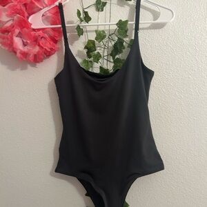 Dark grey cami body suit